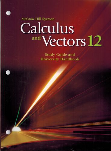 grade 12 calculus and vectors textbook pdf solutions