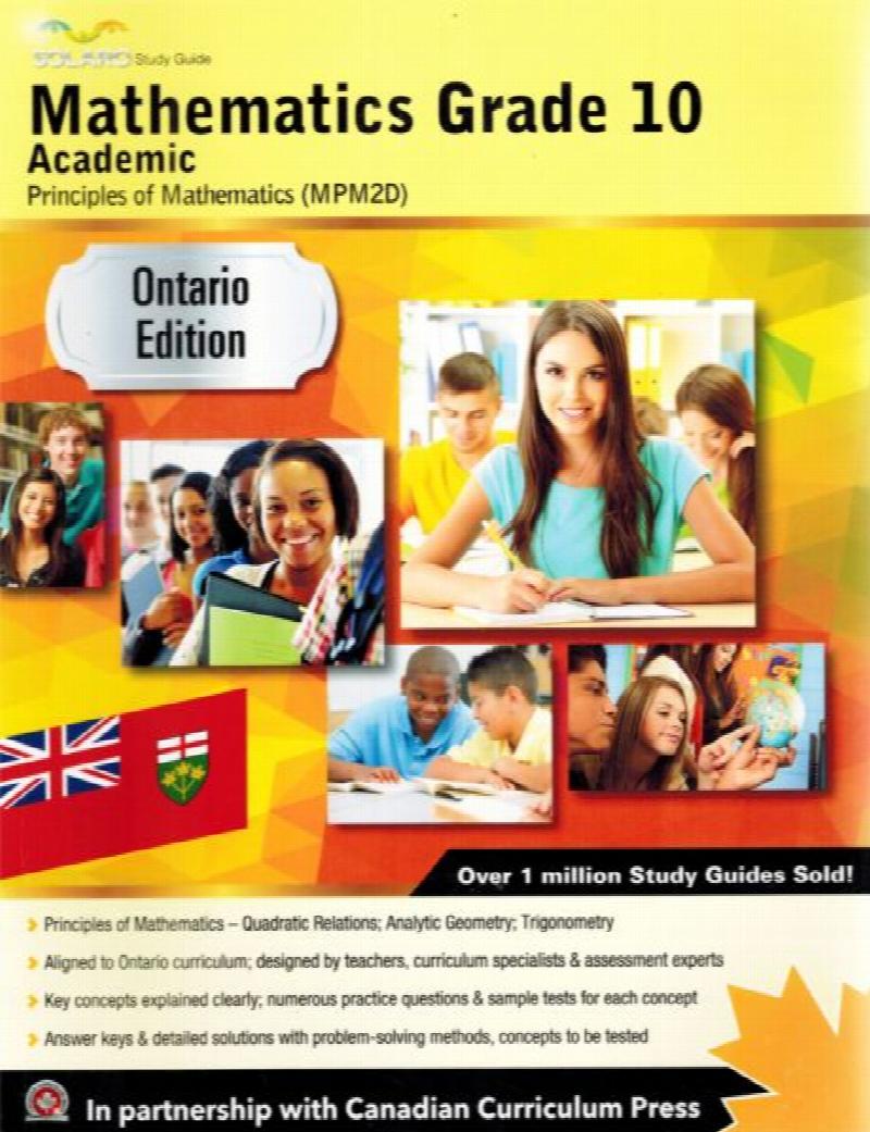 Image for Mathematics Grade 10 Academic: Principles of Mathematics (MPM2D)